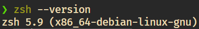 zsh-version